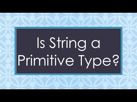 Is String a Primitive Type?