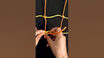 How to Tie Cargo Net Or Climbing Net #knot #craft #diy #knotskills