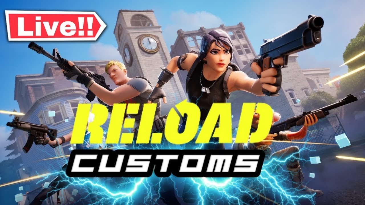 FORTNITE LIVE RELOAD CUSTOMS WITH VIEWERS - SQUADS NAE