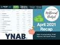 YNAB | April 2021 Budget Recap and Wrap-Up | Net Worth Update | Major Overspending