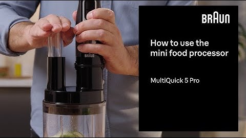 MultiQuick 5 Pro | How to use the mini food processor