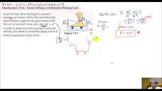 Dynamics of a grain cart with changing mass