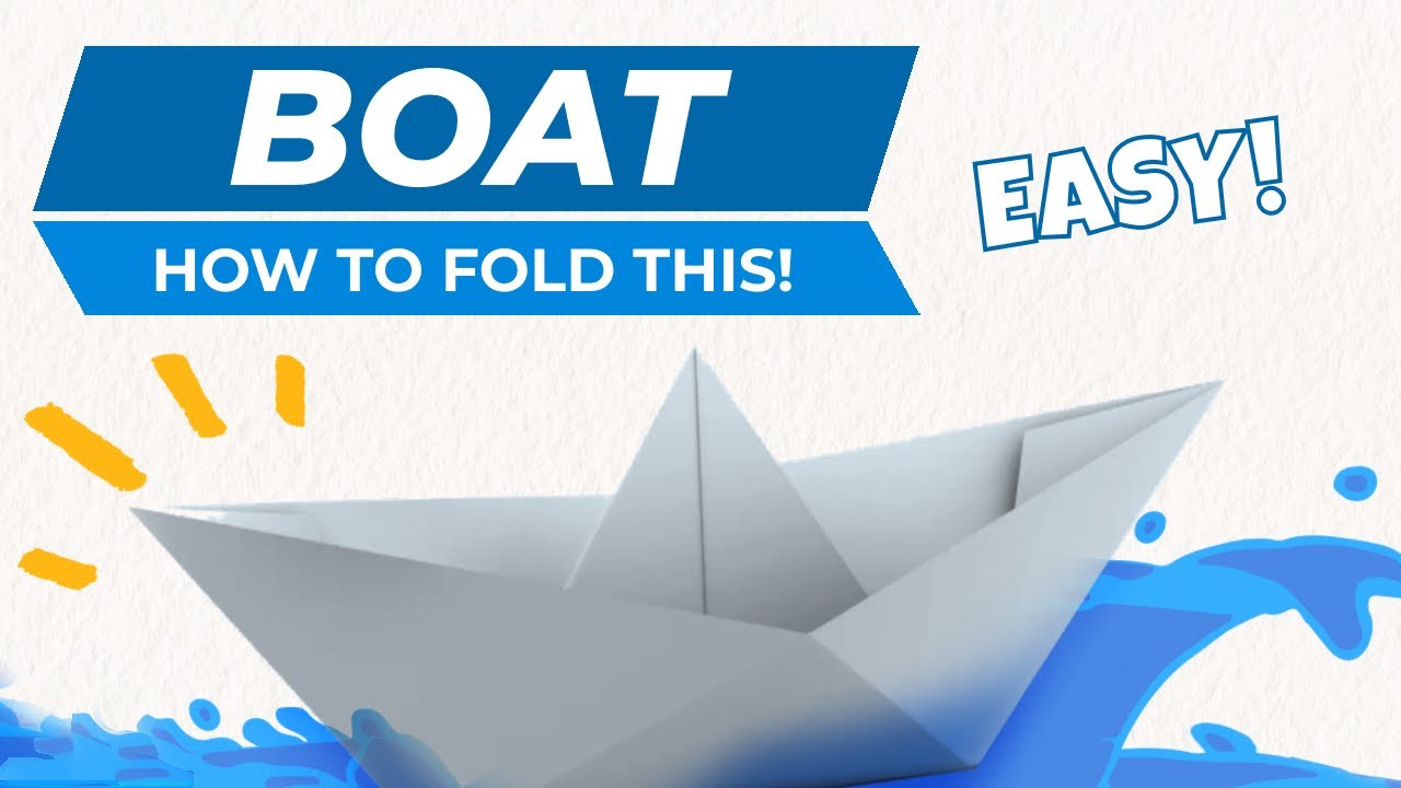 Sinking Ship Origami Tutorial How To Make a Floating Paper Boat - Does NOT Sink - Easy Origami Crafts ...
