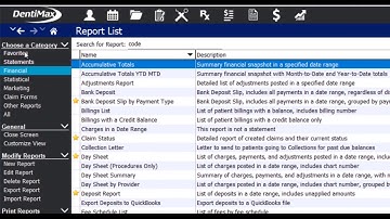 How To Find, Create and Modify Reports | Dental Software Tip