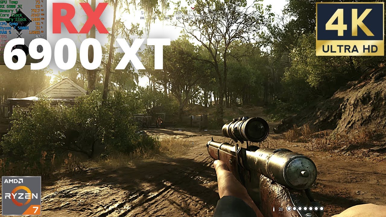 Hunt Showdown RX 6900 XT Ryzen 7 5800X 4K Ultra Settings YouTube