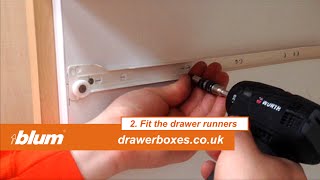 Blum Metabox - deep replacement kitchen drawer box - 2 of 3   Fit the drawer runners by drawerboxes.co.uk 79,676 views 9 years ago 2 minutes, 28 seconds