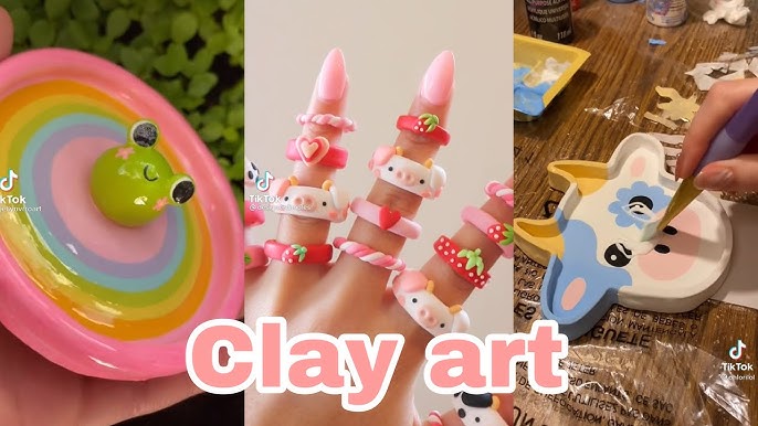 Air-Dry Clay Basics : How to Sculpt Colourful Caterpillars - Easy