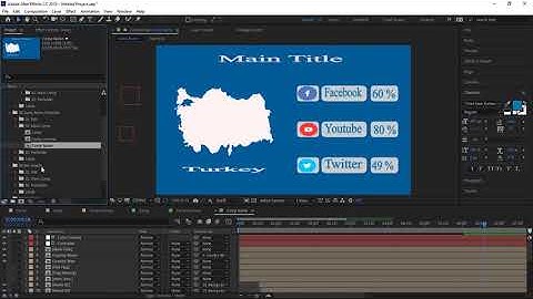1.Folder structure |  After Effects template tutorial | All maps all flags with different scenes