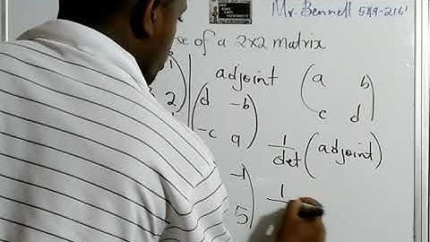 Inverse of a 2x2 matrix
