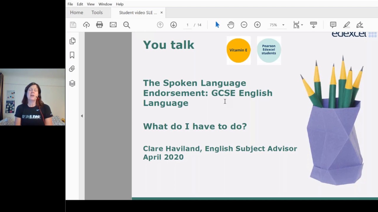 Gcse English Language Students How To Do The Spoken Language Endorsement Youtube