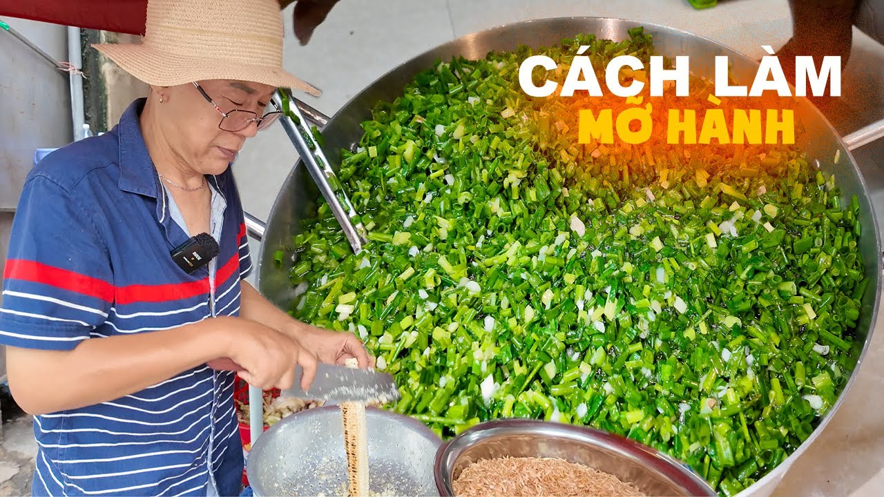 Chế Tú chia sẽ bí kíp làm nồi mỡ hành 40 lít xanh rì - Vi Na TV