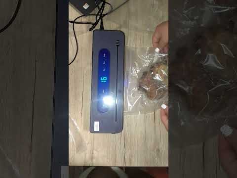 Вакууматор для сухих и влажных продуктов вакуумный упаковщик с LED-дисплеем и резаком 10 пакетов в комплекте фото от покупателей 1