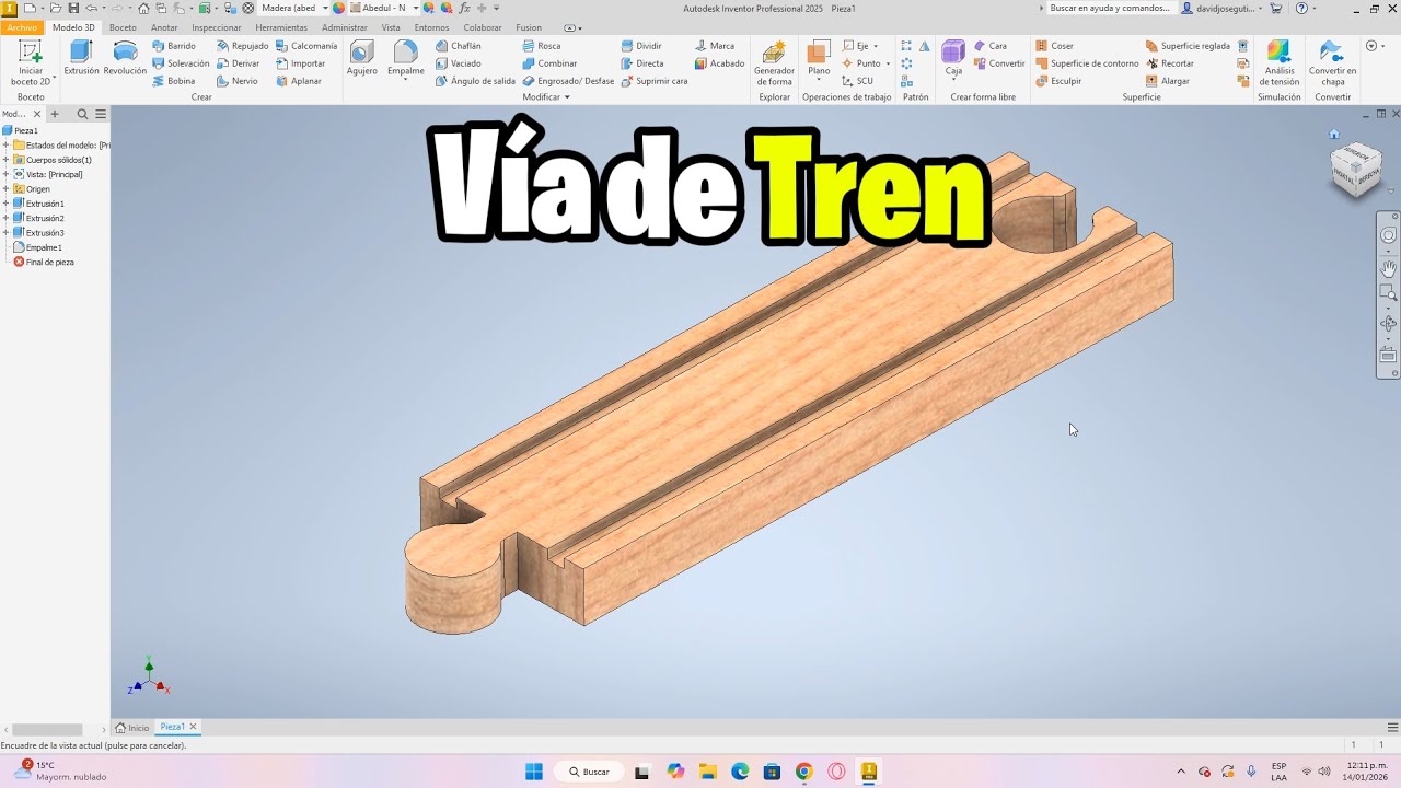 Modelado 3D de Vía Ferroviaria | Técnicas de Precisión Dimensional
