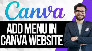 How to Add Menu in Canva Website