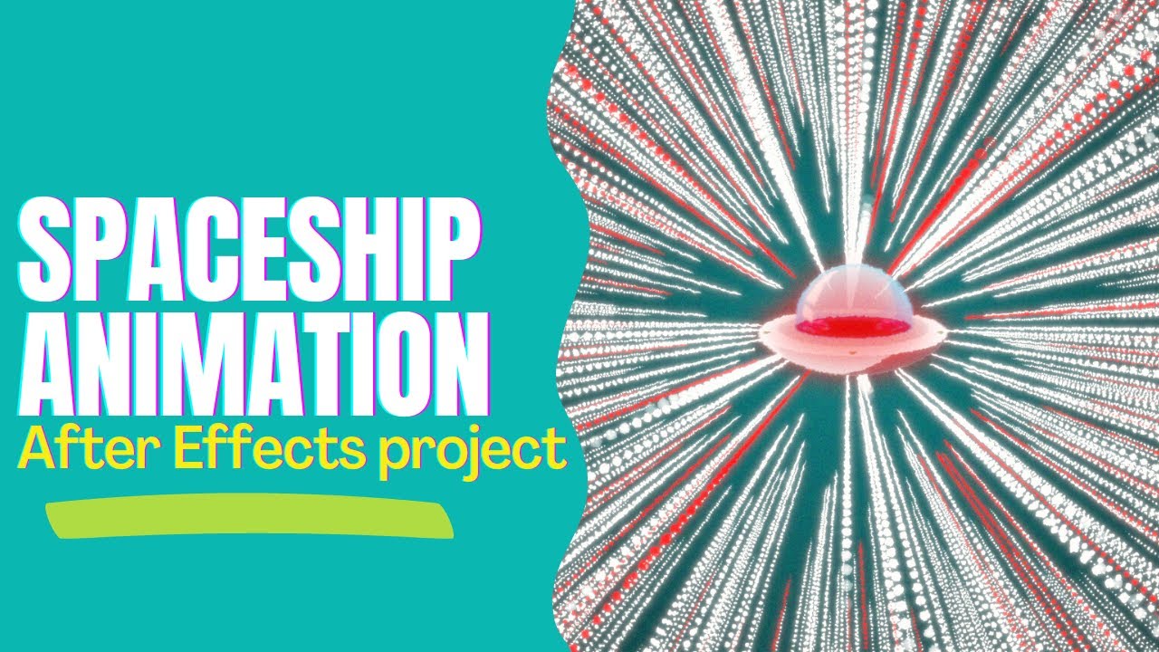 Spaceship Animation in After Effects with Warp Speed + After effects project