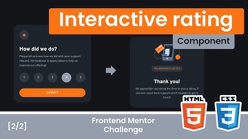 Interactive rating component | Frontend Mentor Challenge [2/2]