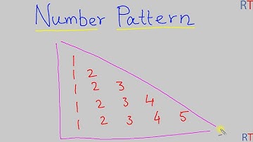 #1 Number Pattern in Java || Java Pattern Printing