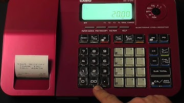 Casio se-s100 Cash register Tutorial - How to use the # button for invoices