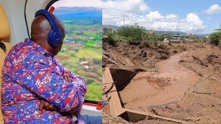 NI UCHUNGU! See What Happened During DP Gachagua's Visit to the Flooded Maai Mahiu, Nakuru!