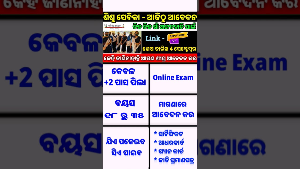 Odisha Govt Job Apply 2025 