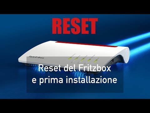 AVM Fritzbox 7590 reset e prima installazione