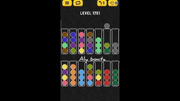Ball sort puzzle level 1751