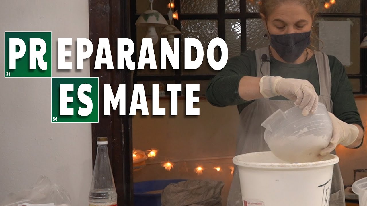 Preparando Esmalte para inmersión. Cerámica y Alfarería