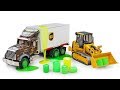 Большие машины! — Видео для детей: машины-помощники — Машинки Гусеничный трактор и Автокран