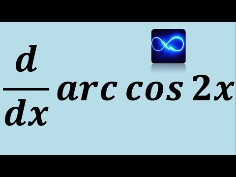 Derivada de arco coseno (función trigonométrica inversa)