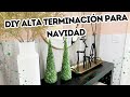 DIY NAVIDEÑO ALTA TERMINACIÓN/ PINOS DE ESMERALDAS POR MENOS DE $6
