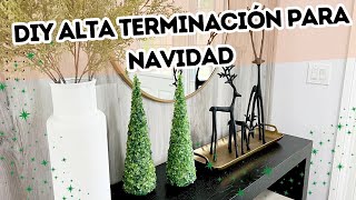 DIY NAVIDEÑO ALTA TERMINACIÓN/ PINOS DE ESMERALDAS POR MENOS DE $6