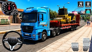 Heavy Cargo Truck Simulator 2026 Gameplay 🔥 | Giant Roller Machine Transport Mission screenshot 2
