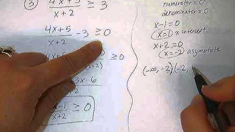 Rational Inequalities - example 3