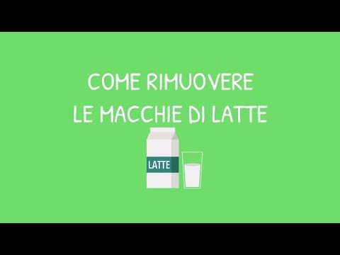 Come rimuovere le macchie di latte dai vestiti #senzamacchia