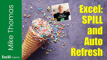 Excel 365: SPILL and AutoRefresh for Pivot Tables Explained