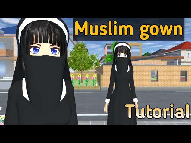 How to make Muslim gown (Burqa) 🧕🏻| Sakura School Simulator Tutorial class=