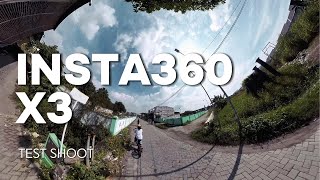 insta360 x3 - test shoot bike riding