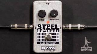 EHX  STEEL LEATHER BASS EXPANDER PEDAL REVIEW - GearUP on TMNtv !