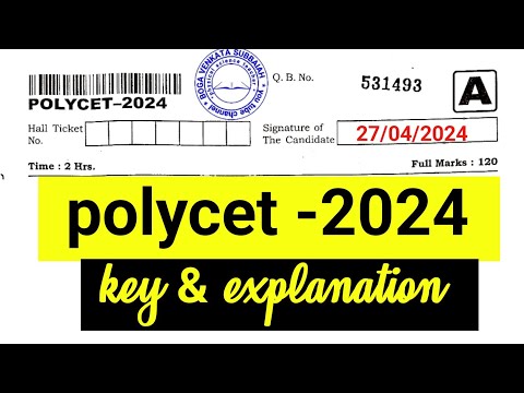 polycet 2024 key and explanation