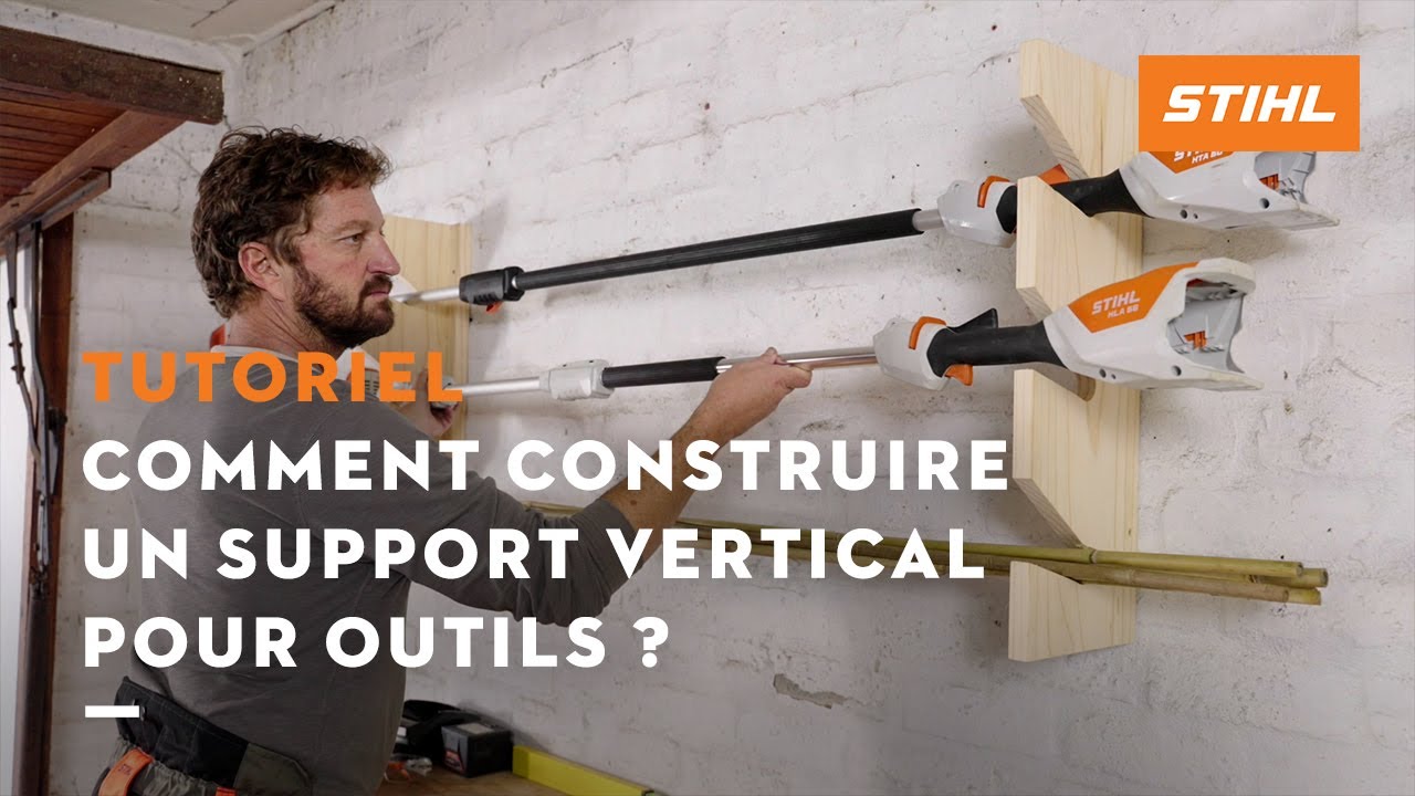Comment construire un support vertical pour outils ? - Project bricolage et  DIY STIHL 