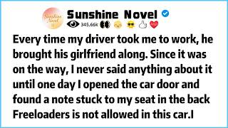 Every time my driver took me to work,he brought his girlfriend along.Since it was on the way, I neve