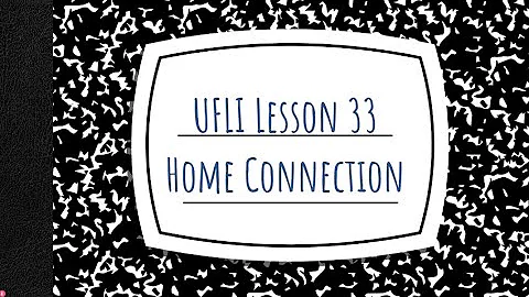 UFLI Foundations Lesson 33 Home Connection