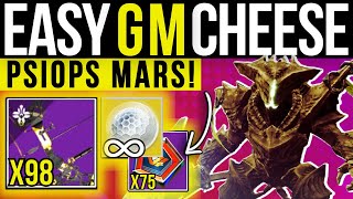 This PSIOPS MARS Grandmaster Cheese Is EASY! New Solo NIGHTFALL Farm &amp; Glitch! Destiny 2 Lightfall