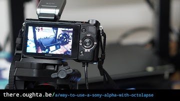 Sony Alpha with Octolapse (3d print timelapse)