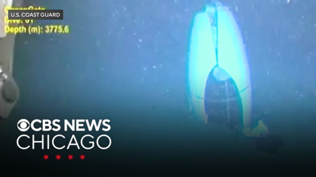 Coast Guard releases new footage of Titan submersible wreckage - YouTube