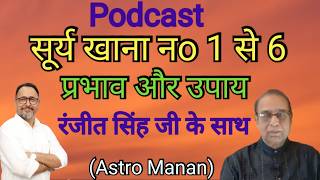 Podcast Surya Khana No.1 se 6 Prabhav Aur Upay Ranjit Singh Ji Ke Sath||Ashok Agarwal||Astro Manan||