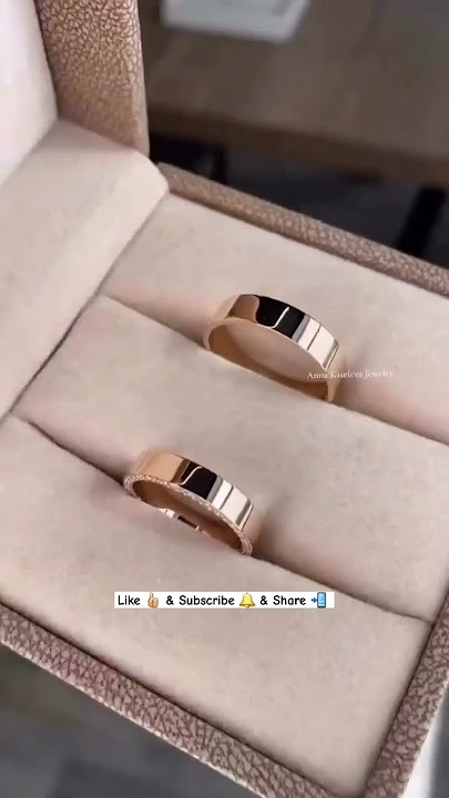 Best platinum & diamond couple rings design.share ur love 💍❤😍.#diamond #gift #ring #design #platinum