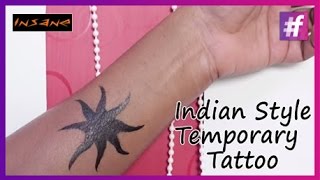 How to make Temporary Tattoo | Indian Style Tattoos Tutorial