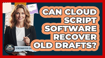 Can Cloud Script Software Recover Old Drafts?