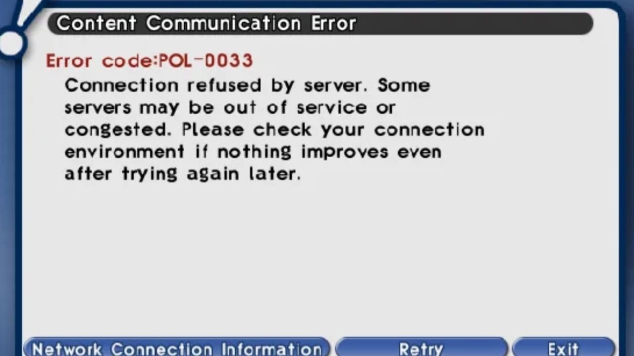 How To Fix Final Fantasy XI Error Code POL-0033?